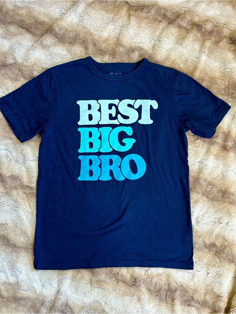 Childrens Place Navy "Best Big Bro" Graphic Tee L